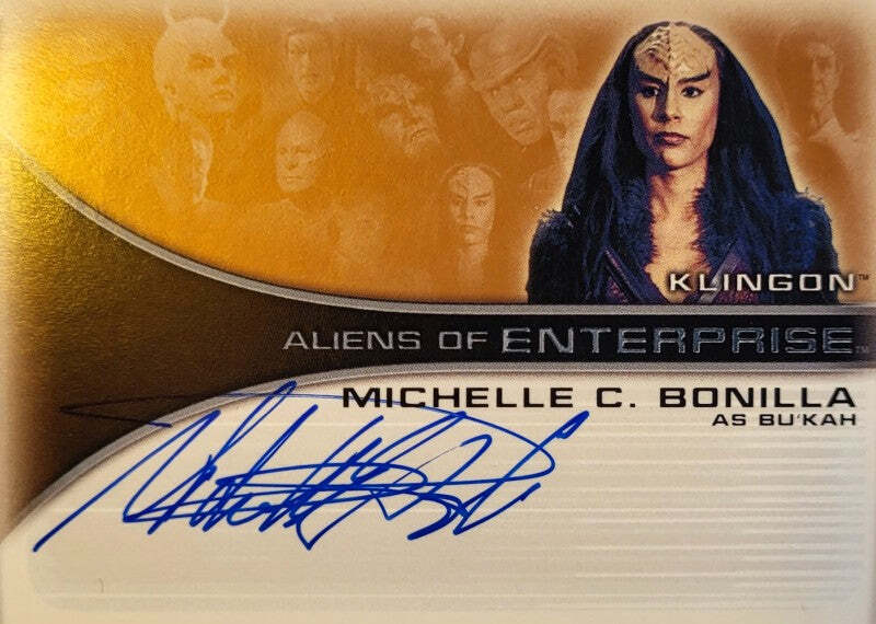 Michelle Bonilla als "Bu'Kah" - Aliens of Enterprise - 2002 Rittenhouse - Auto