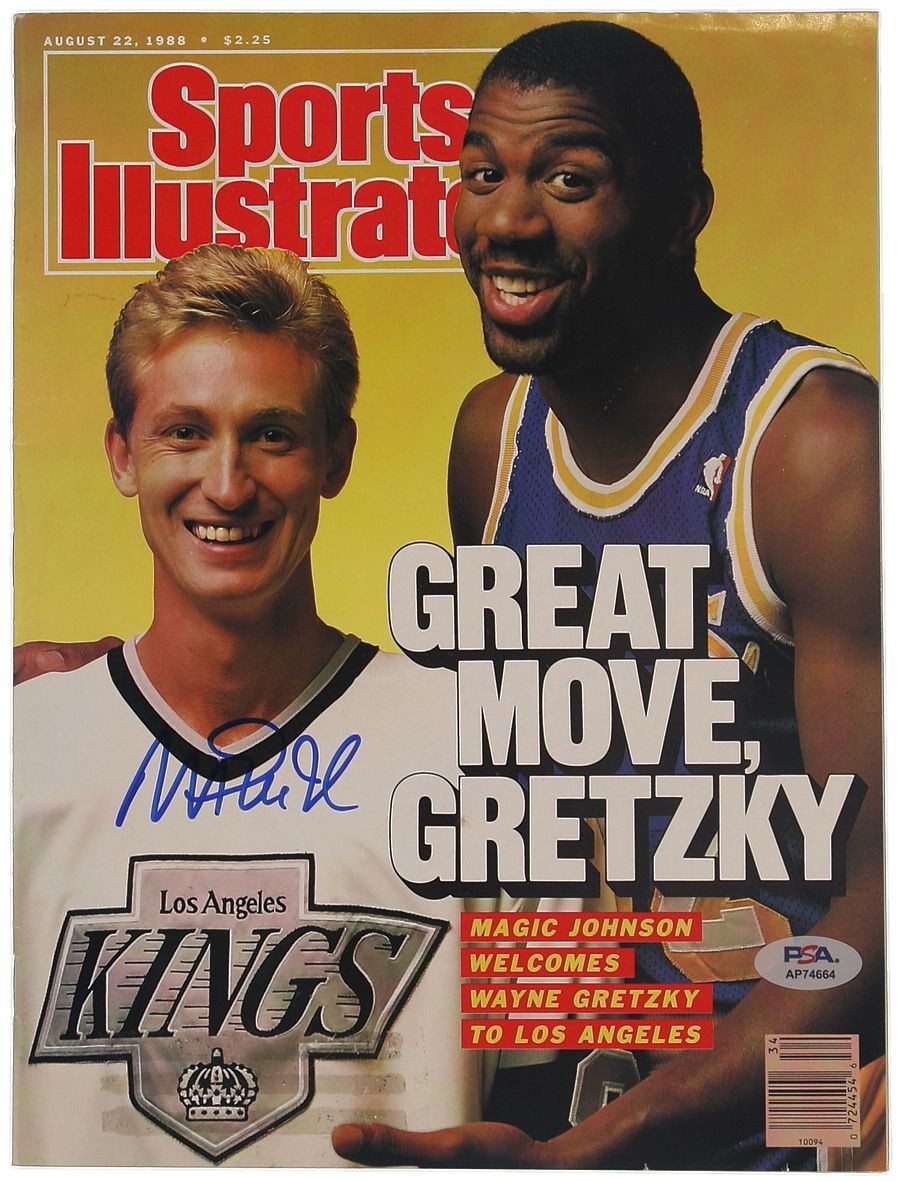 Magic Johnson – Sports Illustrated Cover Autogramm mit COA (PSA)