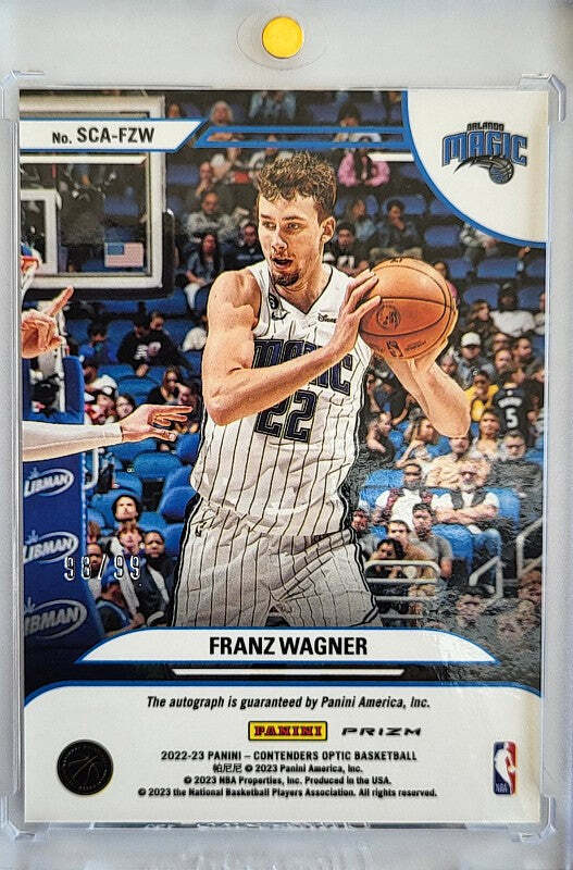 Franz Wagner - 2022/23 Panini Sophomore Contenters - Prizm - Auto (#98/99)