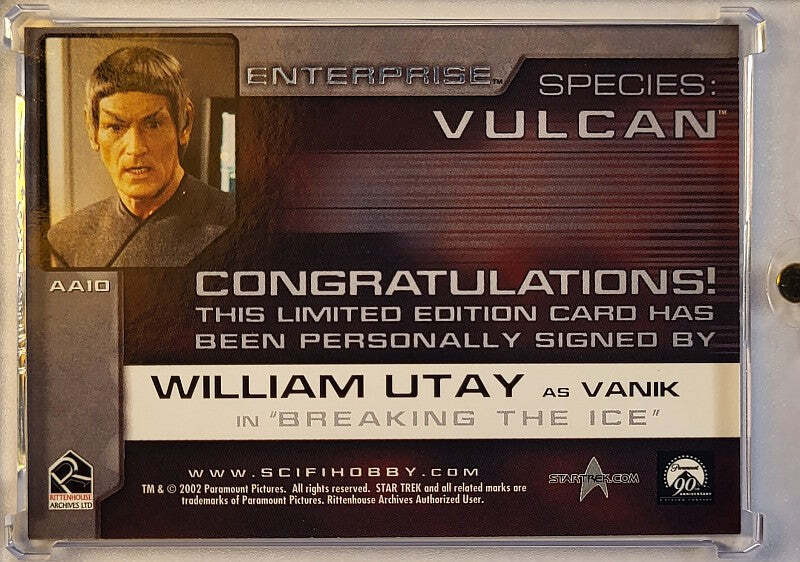 William Utay als "Vanik" - Aliens of Enterprise - 2002 Rittenhouse - Auto