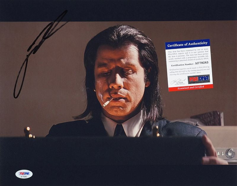 John Travolta (Pulp Fiction) 28x36 cm Autogramm COA (PSA/DNA)