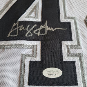 George Gervin Autogramm - Custom Jersey signiert mit COA (JSA)