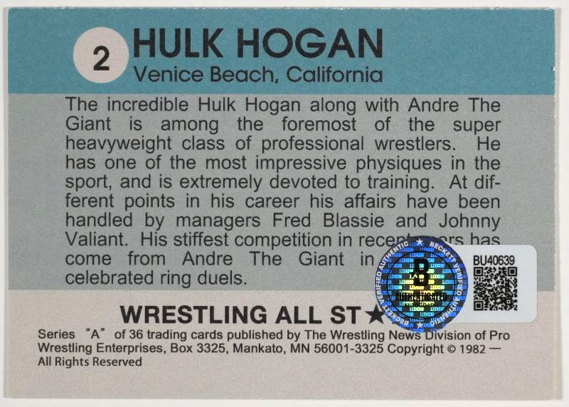 Hulk Hogan Autogramm mit COA (Beckett)