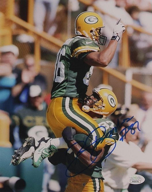 Robert Brooks (Green Bay Packers) 20 x 25 cm Autogramm mit Hologramm (JSA)
