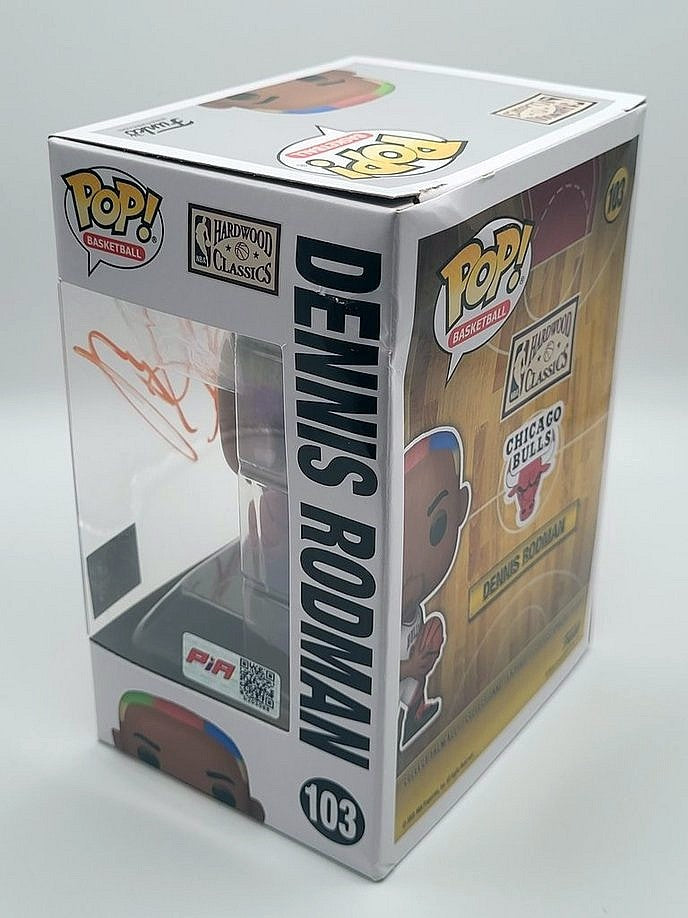Dennis Rodman signierte Chicago Bulls #103 Funko Pop! Vinyl Figur (PIA)