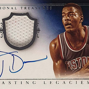 Joe Dumars - 2013/14 Panini Nat. Treasures - game worn Patch - on card Auto /49