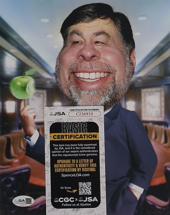 Steve Wozniak (Apple Mitgründer) 20 x 25 cm Autogramm mit COA (JSA)