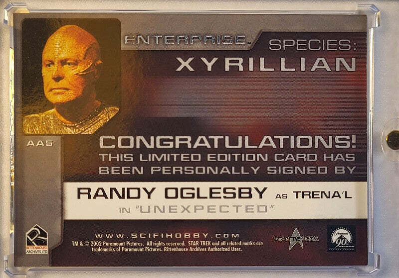 Randy Oglesby als "Trena'l" - Aliens of Enterprise - 2002 Rittenhouse - Auto