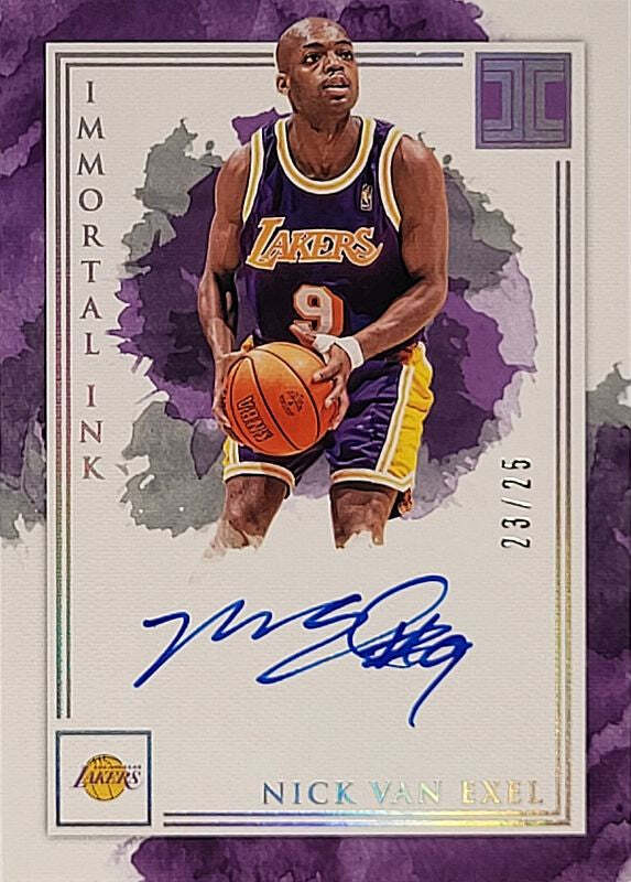 Nick van Exel - 2019/20 Panini Impeccable - on card Auto /25