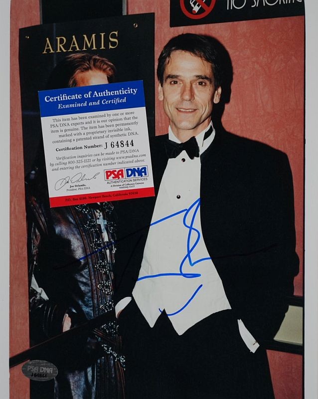 Jeremy Irons 20x25 cm Autogramm COA (PSA/DNA)