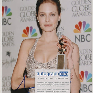 Angelina Jolie Originalautogramm 20 x 25 cm mit COA (ACOA)