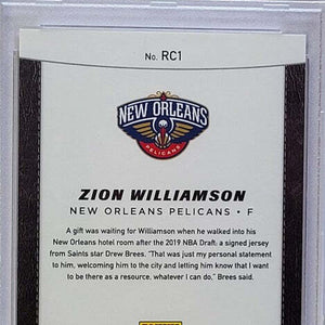Zion Williamson - 2019 Panini Cyber Monday Rookie Card #1 - PSA 10