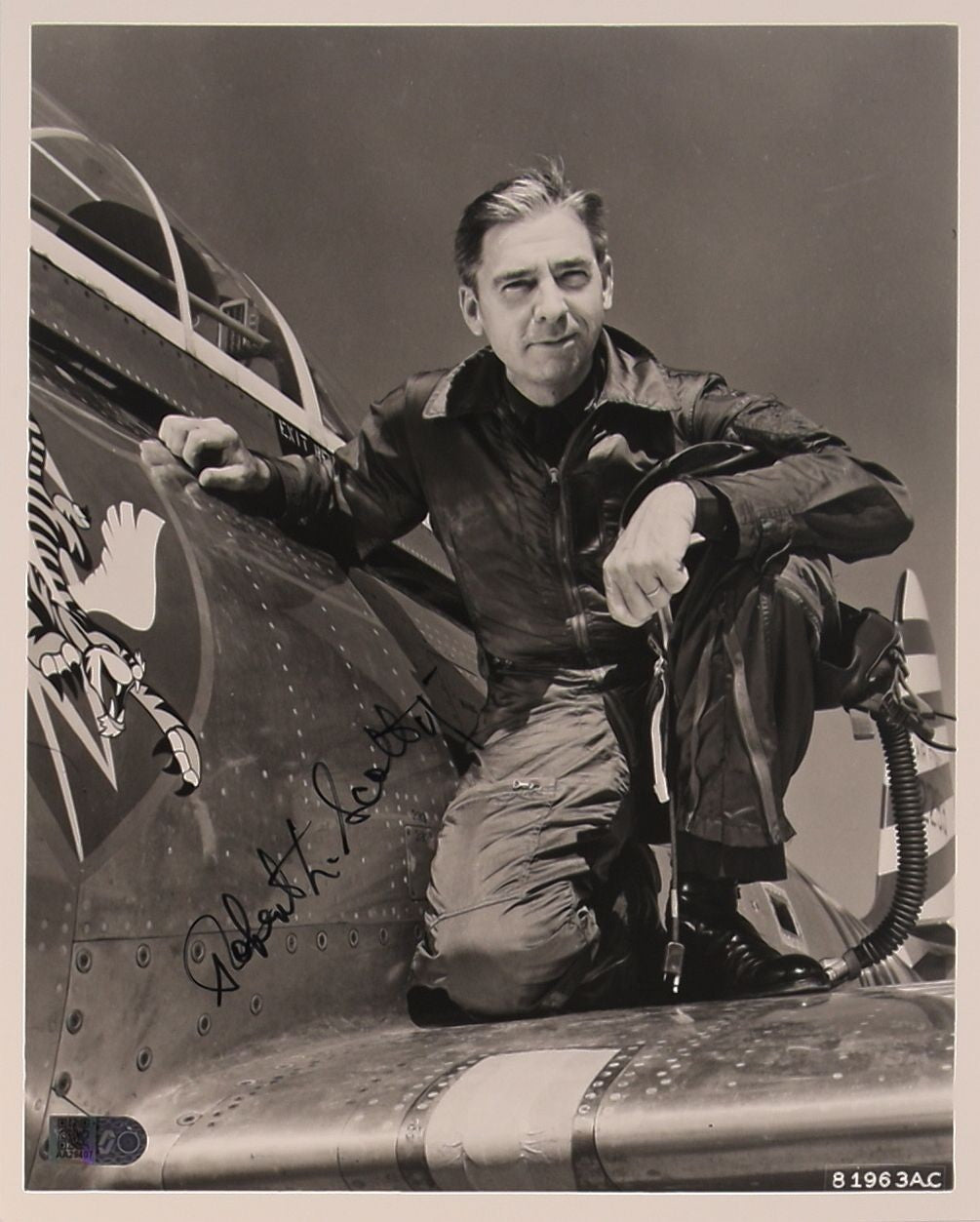 Robert Scott Jr. (WWII 23rd Fighter Group Ace – 10 Victories) Autogramm mit COA