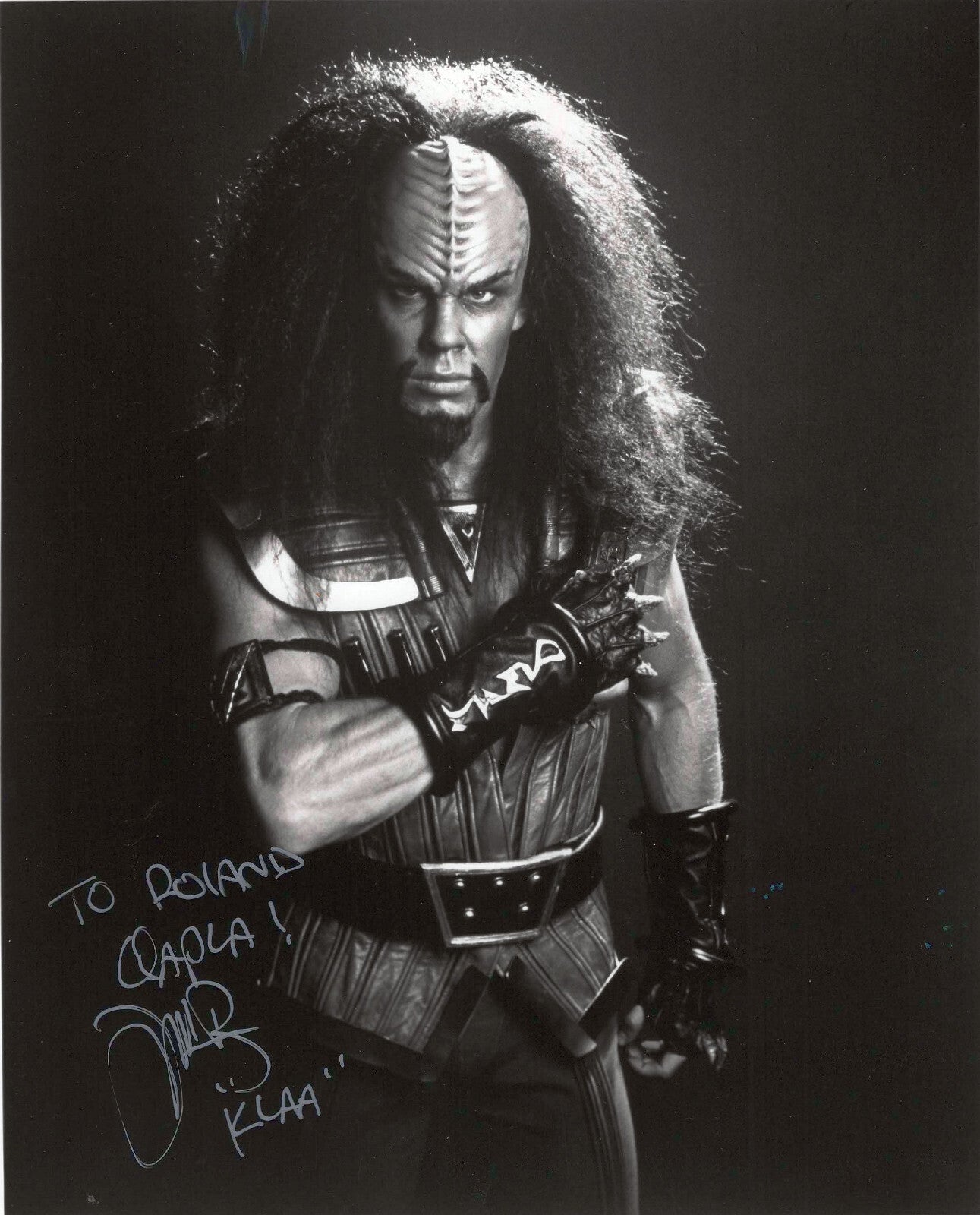 Autogramm Todd Bryant ("Capt. Klaa" Star Trek) 20 x 25 cm