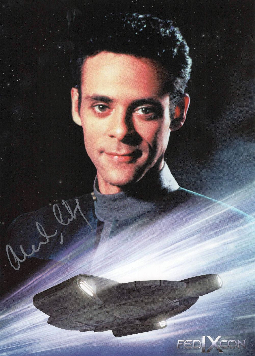 Autogramm Alexander Siddig (Star Trek) 20 x 28 cm