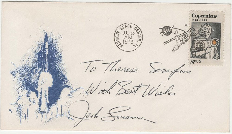 Briefumschlag signiert Jack Lousma