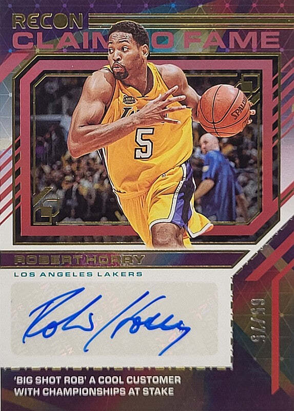 Robert Horry - 2021/22 Panini Recon - Auto /75