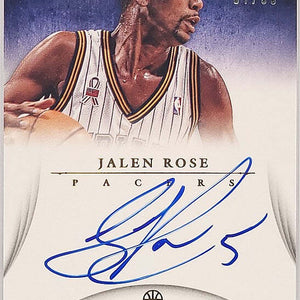 Jalen Rose - 2012/13 Panini Immaculate - Auto /99