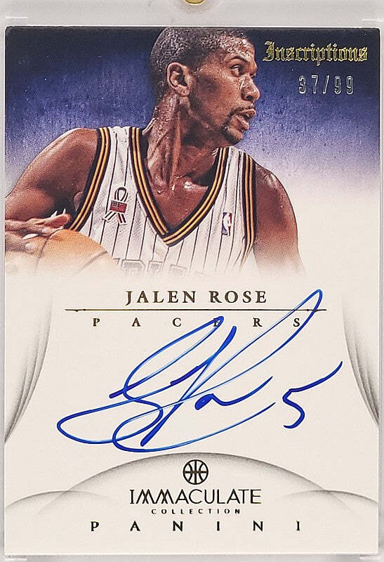 Jalen Rose - 2012/13 Panini Immaculate - Auto /99