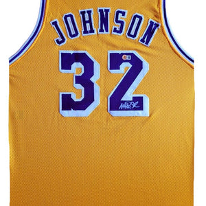 Magic Johnson Autogramm - Custom Jersey signiert mit COA (Beckett)