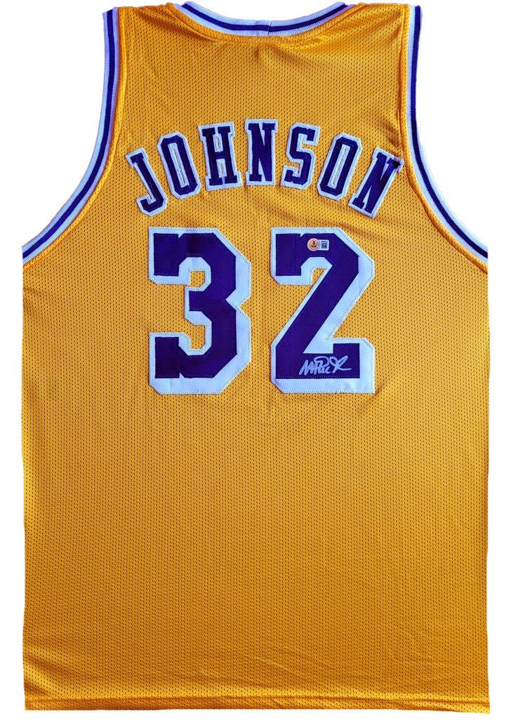 Magic Johnson Autogramm - Custom Jersey signiert mit COA (Beckett)