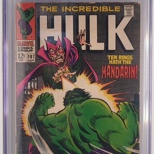 Marvel Comic – The Incredible Hulk #107 (Sept 1968) – CGC 3.5