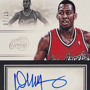 Danny Manning - 2013/14 Panini Signatures - on card Auto /10