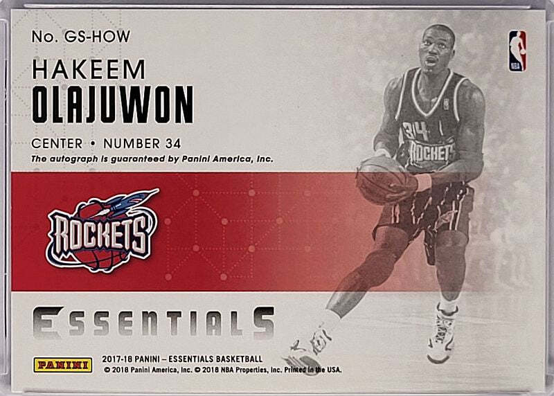 Hakeem Olajuwon - 2017/18 Panini Essentials - Auto /49
