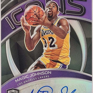 Magic Johnson - 2020/21 Panini Spectra Prizm - Auto /49