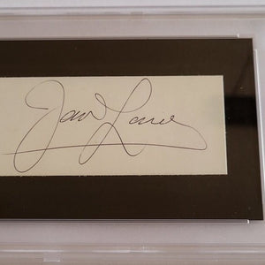 Jim Lovell Autogramm – Apollo 13 Commander – PSA Slab im Rahmen 23x32 cm
