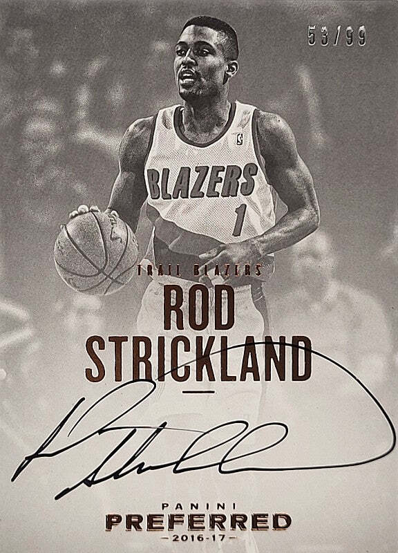 Rod Strickland - 2016/17 Panini Preferred - Auto /99