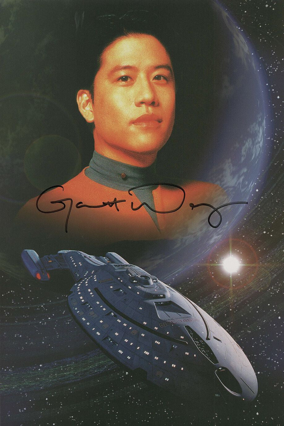Autogramm Garrett Wang (Star Trek) 20 x 30 cm