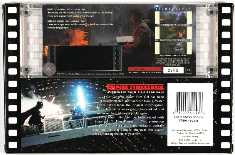 Star Wars Original 70mm Film Cel „Jedi Training“ (1996)
