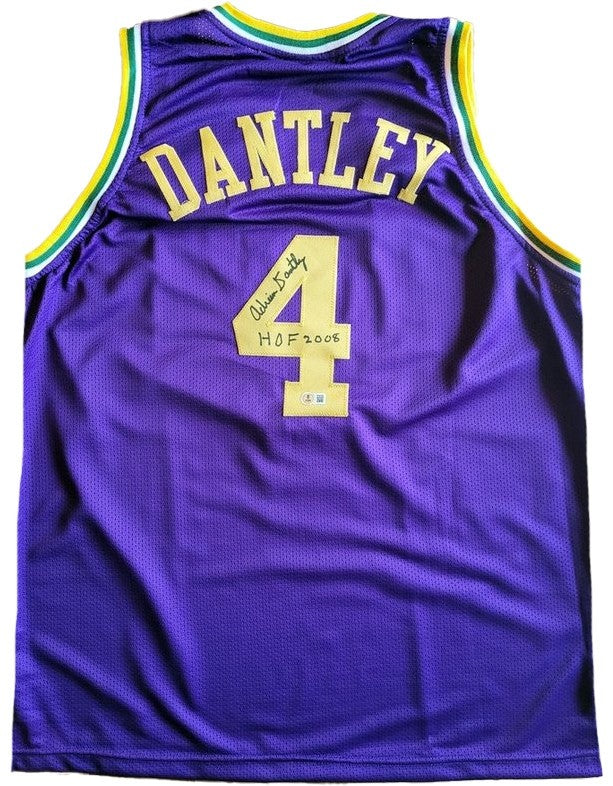 Adrian Dantley Autogramm - Custom Jersey signiert mit COA (Beckett)