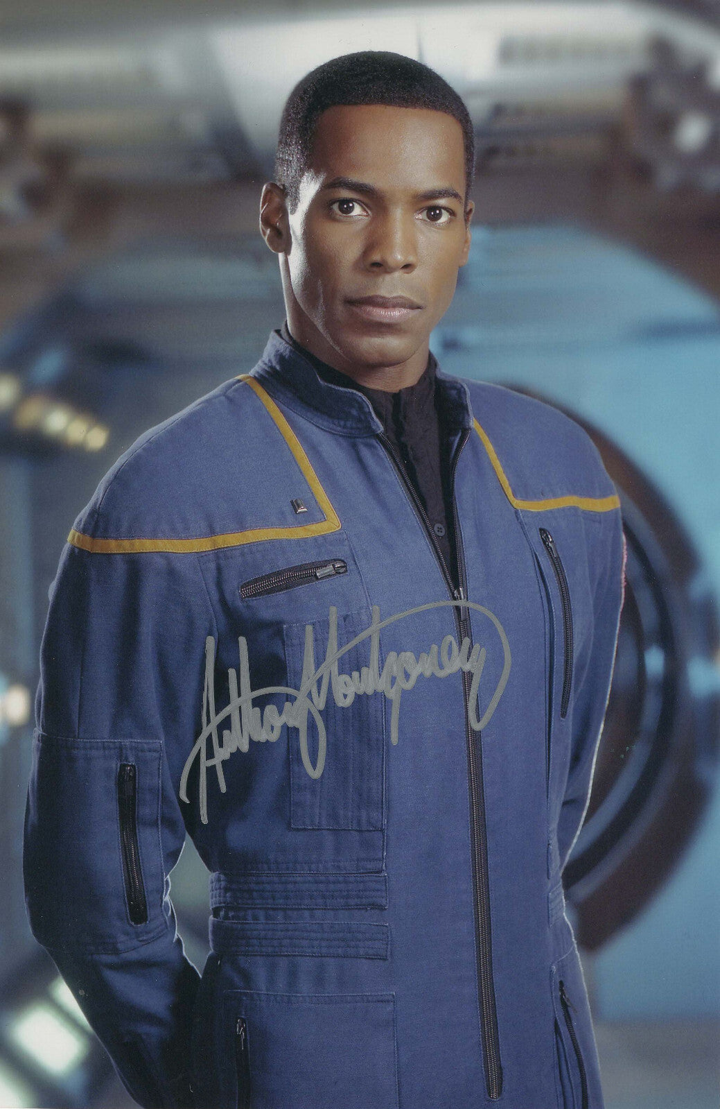 Autogramm Anthony Montgomery (Star Trek) 18 x 27 cm mit COA