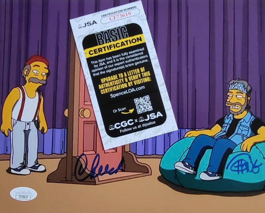 Cheech & Chong Autogramm – signiertes 20 x 25 cm Simpsons Foto  - COA (JSA)