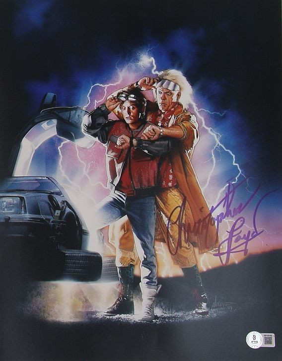 Christopher Lloyd (Doc - Back to the Future) 28x36 cm Autogramm COA (Beckett)