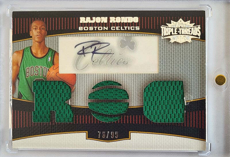 Rajon Rondo - 2007 - Topps Triple Threads - Jersey - Auto /99