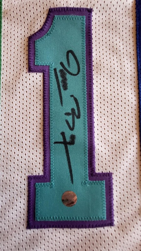 Muggsy Bogues Autogramm - Custom Jersey signiert mit COA (AWM)