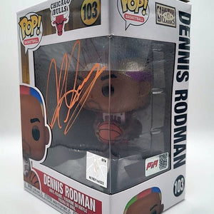Dennis Rodman signierte Chicago Bulls #103 Funko Pop! Vinyl Figur (PIA)