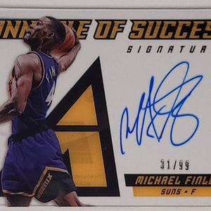 Michael Finley - 2013/14 Panini Pinnacle - on card Auto /99