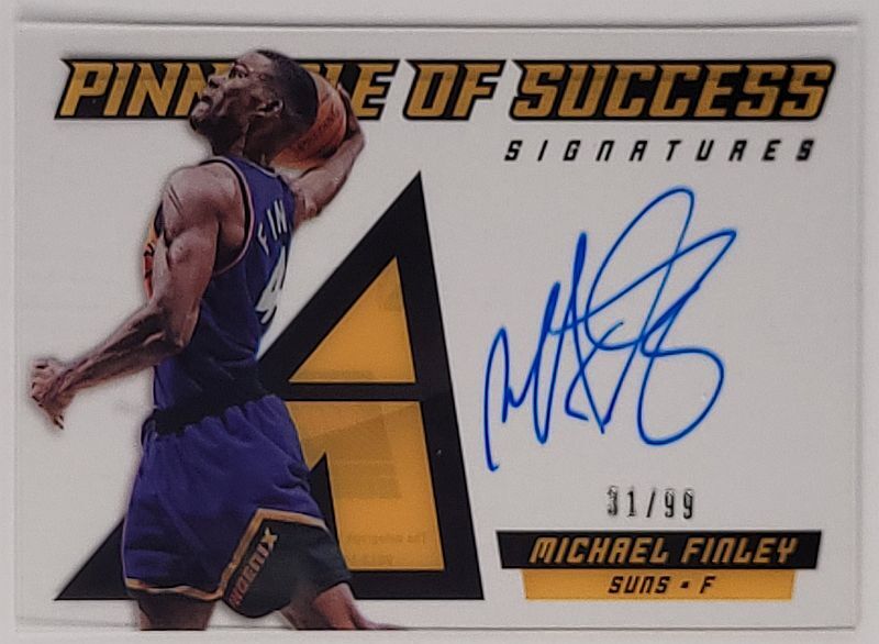Michael Finley - 2013/14 Panini Pinnacle - on card Auto /99