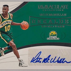 Nate McMillan - 2018/19 Panini Immaculate - Auto /99