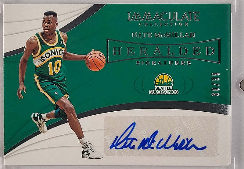 Nate McMillan - 2018/19 Panini Immaculate - Auto /99