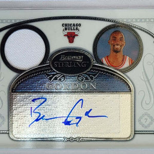 Ben Gordon - 2007 - Topps Bowman Sterling - Auto - Game Worn Jersey
