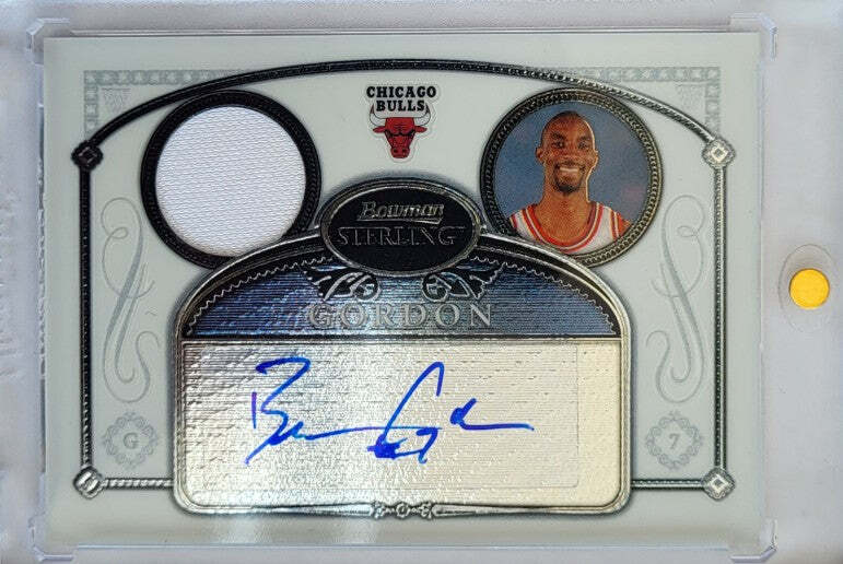 Ben Gordon - 2007 - Topps Bowman Sterling - Auto - Game Worn Jersey