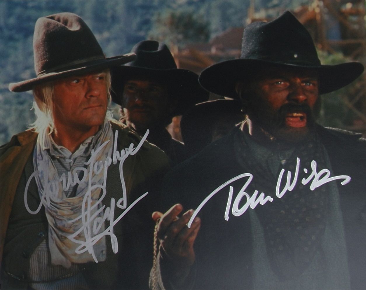 Christopher Lloyd & Tom Wilson (Back to the Future) 28x36 cm Autogramm & COA