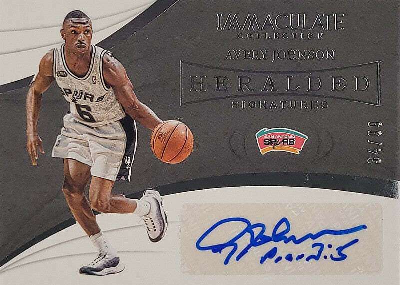 Avery Johnson - 2018/19 Panini Immaculate - Auto /99