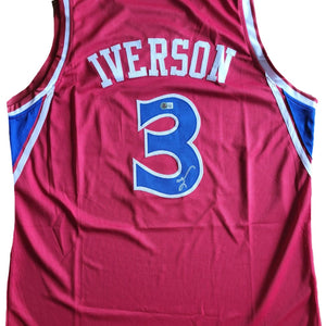 Allen Iverson - Custom Jersey signiert mit COA (Beckett)