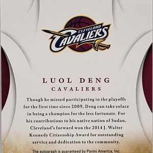 Luol Deng - 2013/14 Panini Immaculate - Auto /99